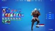 Ezio Auditore skin in Fortnite Locker (Image via YouTube/TaborHill)